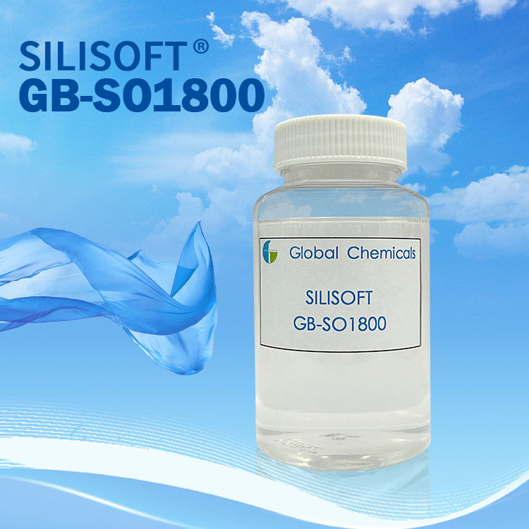 Amino Modified ((Av=0.75 Mmol/g) Polysiloxan, geben Baumwolle und ihre gemischten Stoffe ein ausgezeichnetes weiches und flauschiges Gefühl