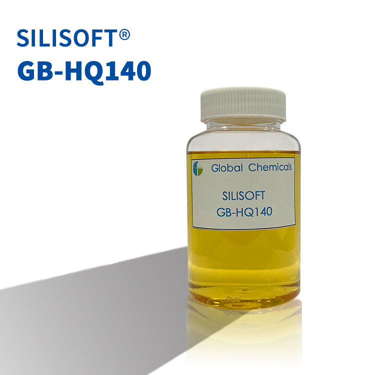 Niedriggelbendes hydrophiles Silikon-Weichmacher für Baumwollgewebe SILISOFT GB-HQ140 mit guter Glattigkeit und innerem weichem Griff