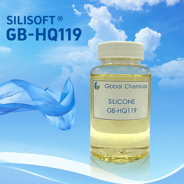 Hochkonzentriertes hydrophiles Silikon SILISOFT GB-HQ119 für die Veredelung von Baumwoll- und T/C-Druckgeweben