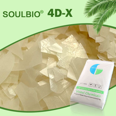 Heiße wasserlösliche schwache kationische Weichmachungsmittel-Flocken 4D - X für Wäscherei Pale Yellow