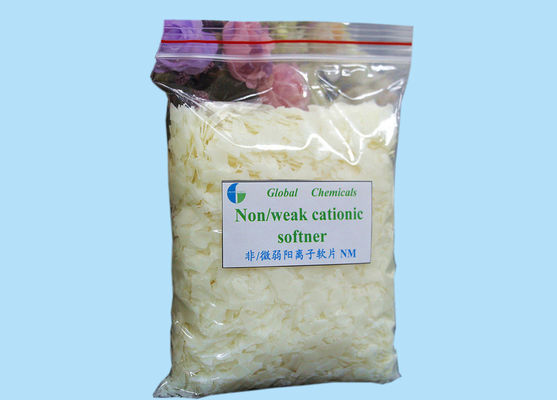 Hydrophiler antistatischer Nonion- / schwacher kationischer Erweichungsmittel blassgelbe Flocken