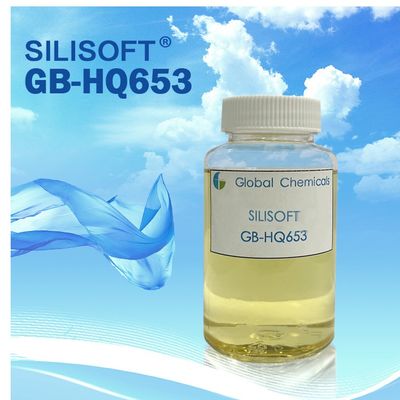 Chemische Faser Weiches Flauschiges Silikon SILISOFT GB-HQ653 Mit geringer Gelbfärbung Keine Wirkung auf den Farbton des Gewebes