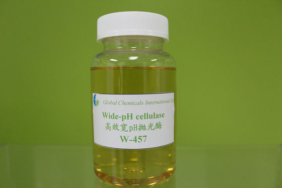 Weite pH-Cellulose W-62 / W-83 Enzyme in Textilien Gelbbraun Flüssigkeit