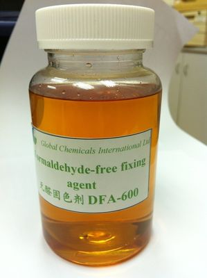Helle gelbe Formaldehydfreie Fixierungsmittelkationische flüssige Polyamin-Polymer